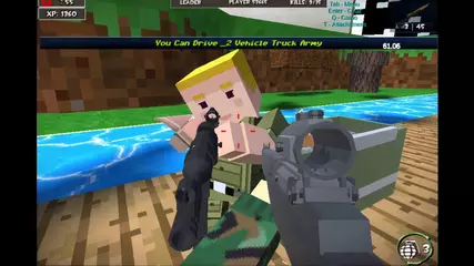 Blocky Zombie And Vehicle Shooting game play