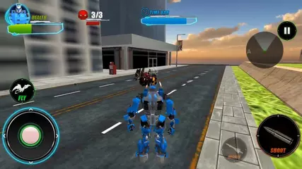 Dragon Robot Warrior Transformation Battle