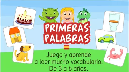 primeras palabras niños en español aprender a leer lectoescritura app 5 años