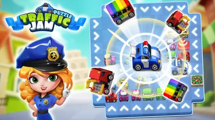 Traffic Jam Cars Puzzle Trailer