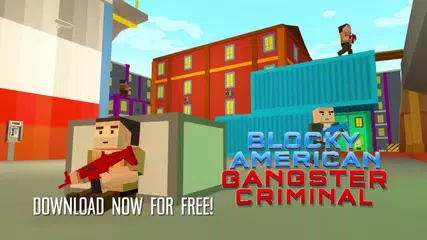 Blocky American: Gangster Shooting Criminal