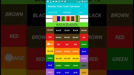 Resistor Color Code & SMD Resistor Code Calculator