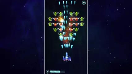 Galaxy Attack is a fast-paced top-down perspective shoot space war game.