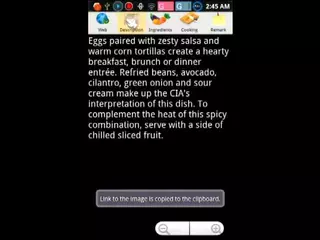 Android culinary notebook demo(engl)