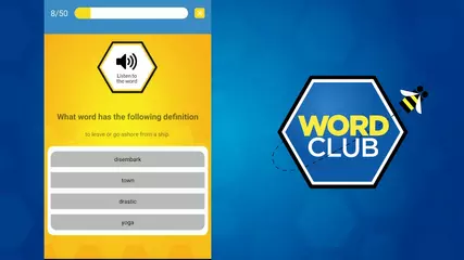 Google Play Store Word Club app promo