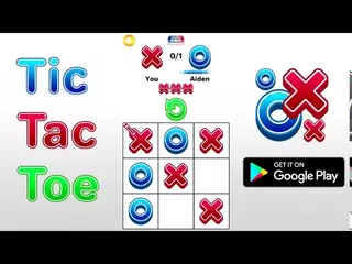 Tic Tac Toe 2 player games, tip toe 3d tic tac toe