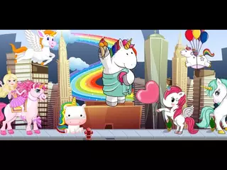 Unicorns - Kids puzzle and mini games for preschool fun