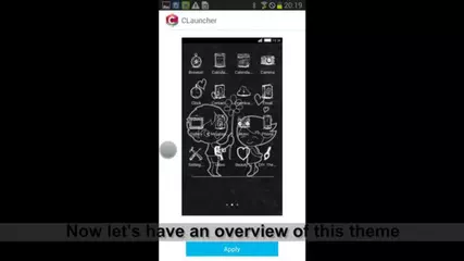 Blackboard Romance CLauncher Theme