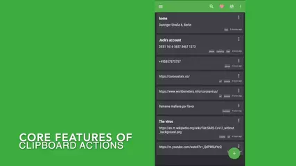 ClipboardActions Suggestions