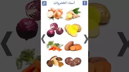 تطبيق تعليم أسماء الخضروات