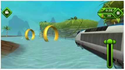 Water Surfer Bullet Train Simulator 2020