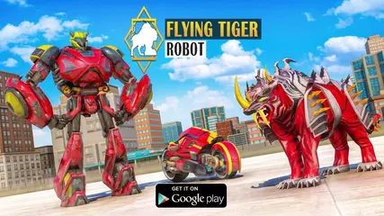 Flying Tiger Robot: Flying Bike Transformation
