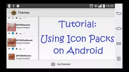 Change icon packs on Android