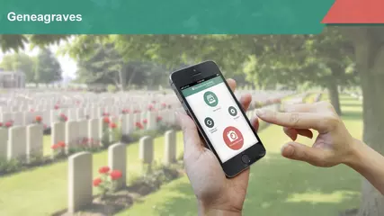 Download the GeneaGraves app and take pictures of graves