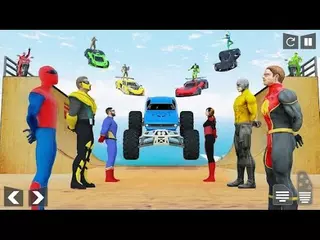 SuperHero Mega Ramp: Car Games