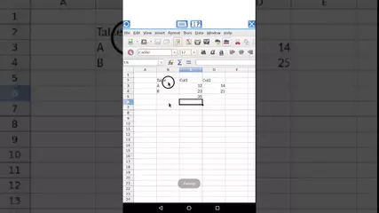 AndroCalc Android spreadsheet editor for XLS, XLSX and ODS