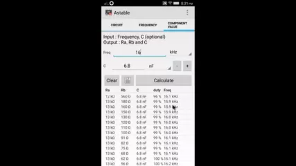 Timer 555 calculator demo