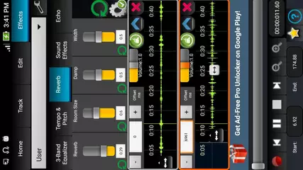 Audiosdroid Audio Studio DAW (Portrait Phone View)