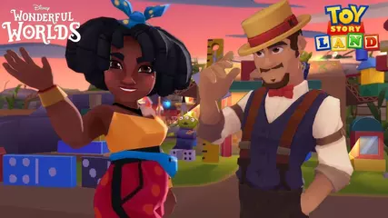 New Guests (Gail & Bruno) Toy Story Land Full Walkthrough | Disney Wonderful Worlds