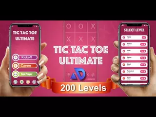 Tic Tac Toe Ultimate (200 Levels) - Classic, Emoji, Truth Dare