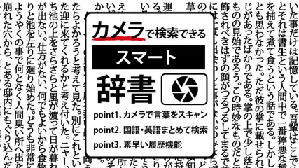 カメラで検索できるスマート辞書