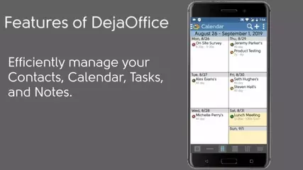 DejaOffice CRM for Android with PC Sync to Outlook, Act!, Palm Desktop