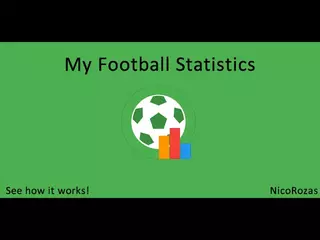 My Football Stats - Tutorial