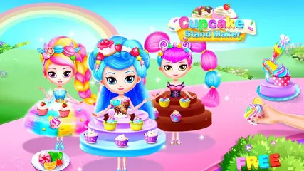 Mannequin Cupcake Stand Maker -Girls Makeup Games by FunPop