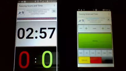 Fencing Score and Time