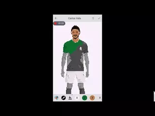 Pixel Coloring Carlos Vela