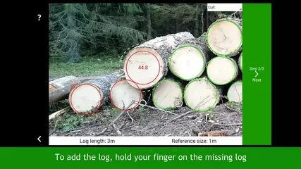 2  Diameter – How to measure log count and diameters video ENG Timbeter
