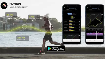 Flyrun running app - analyze running technique