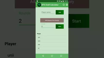 Mtg Draft Calculator