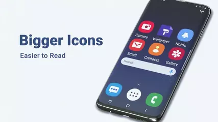 Big Keyboard & Notifications - Senior Home Screen