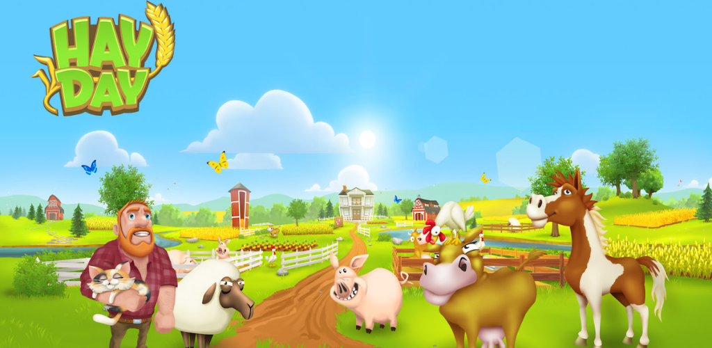 Hay Day: Bauernhof-Simulationsspiel mit Handel und Gemeinschaftsaspekt.