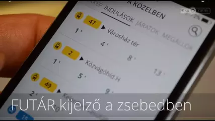 Ne veszíts időt, használd a BKK FUTÁR utazástervező app-ot!