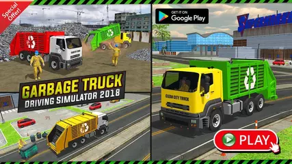 Garbage Truck: Trash Cleaner Driving Game: HD Android Gameplay