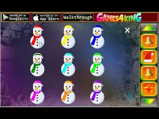G4K Christmas Snowman Rescue Game Walkthrough