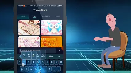 Keyboard Theme for Nokia 8 - Cheetah Keyboard