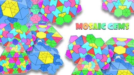 Meet new game Mosaic Gems: Jigsaw Puzzle! Complete beautiful mosaic layouts!
