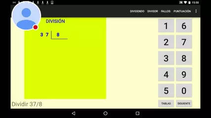 MathAndroid.com : Aprender a dividir números de varias cifras con la aplicación Android "DIVISIONES"