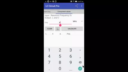 LC circuit app demo