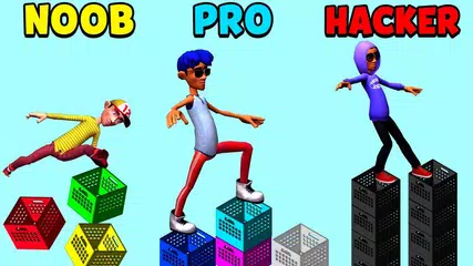 NOOB vs PRO vs HACKER - Milk Crate Challenge 3D