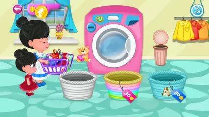 Little Girl Home Cleaning Messy House || Best Games For Girls