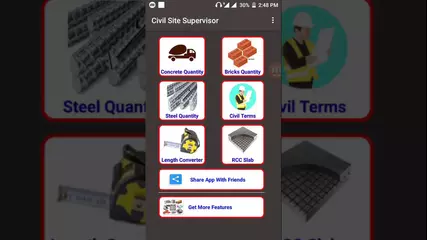 How to Calculate Concrete, Bricks and Steel Quantities by android app