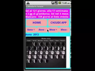 Applicazione Mamma Bambino e Gravidanza realizzata con app inventor per dispositivi android