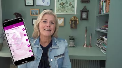 Irene Moors over de apps Meditatie en Ontspanning en Yoga met je ogen dicht | Sandrasana