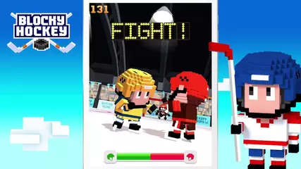 Blocky Hockey - Arcade Ice Runner