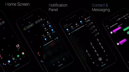 Pitch Black theme for EMUI8/5 [A complete dark theme]