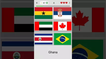 Geography App to Learn Flags and Capitals